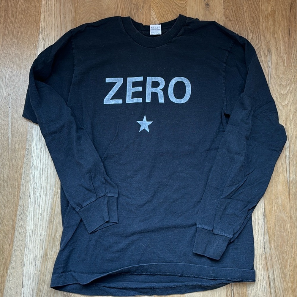 VINTAGE Smashing Pumpkins long sleeve ZÉRO shirt - size L